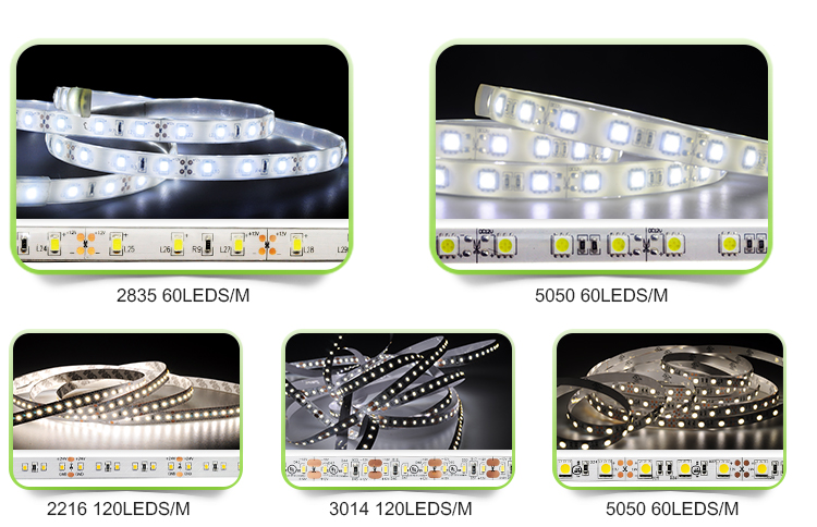 Cuttable 2835 Natural White Flexible 120 Pcs/meter LED Strip