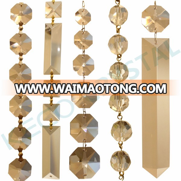 K9 crystal stone pendant for chandelier, keco crystal is a manufacturer of French pendant for antique chandelier in  China