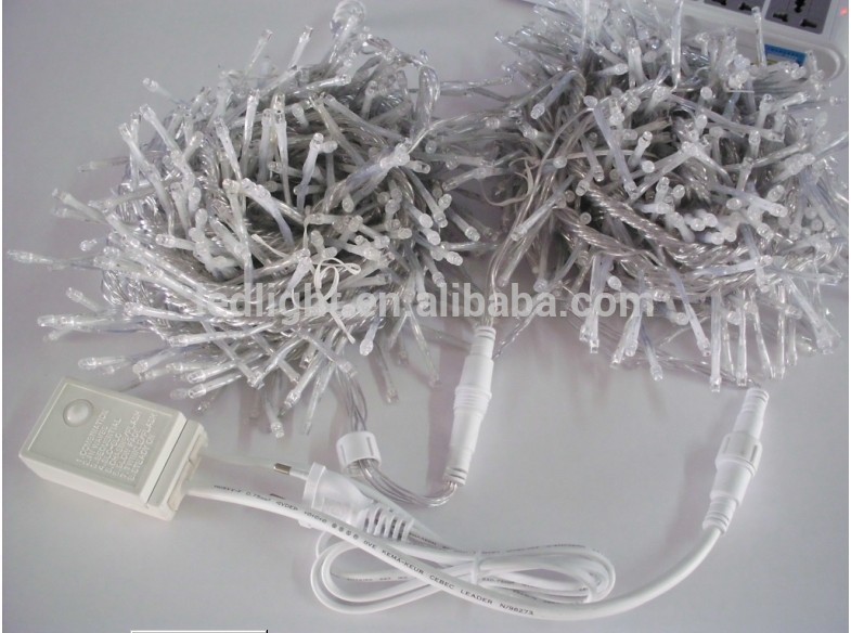 AC230V white pvc firework light/ outdoor firework light in 3m 1.5m 200leds 400leds