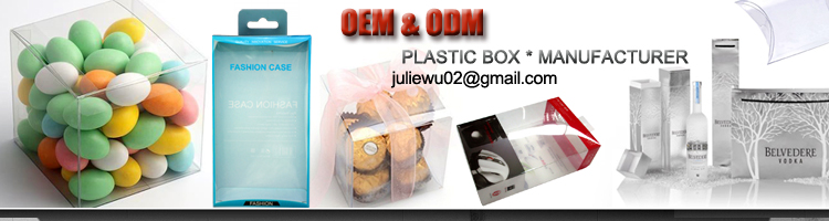 Custom Small Clear Plastic Tea Packaging Box