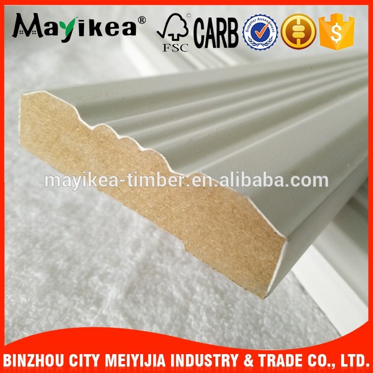 Wholesale Chinese top quality product white painted mdf frame moulding