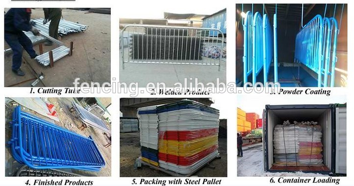 construction temporary fence with rubber feet (anping factory)