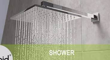 waterfall rain chrome brass shower mixer