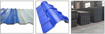 Corrugated cladding blue color roof tile roof tiles plastic prices