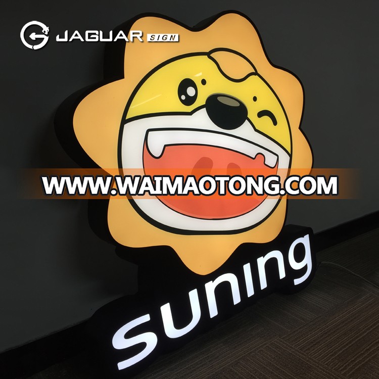 Manufacturer Custom Outdoor Store Stainless Steel Led Light Box Sign