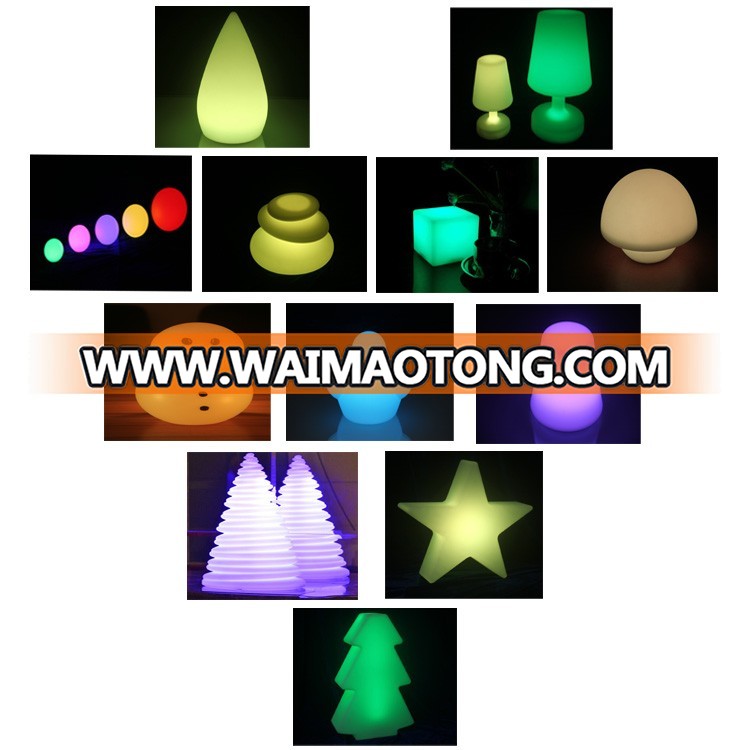 Plastic Battery Operated Led high Flower Pots illuminated for Garden