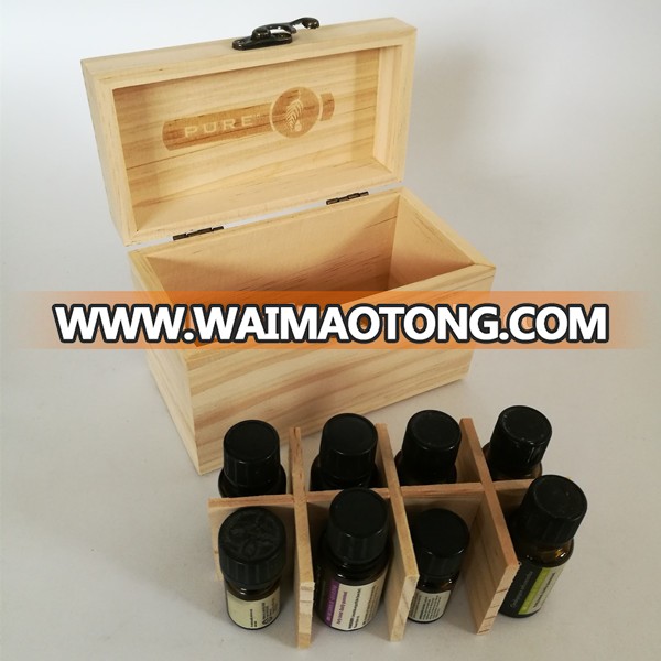 Wooden Essential Oil Box Multi-Tray Organizer Sturdy Box Holds and Protects 59 Essential Oil Bottles