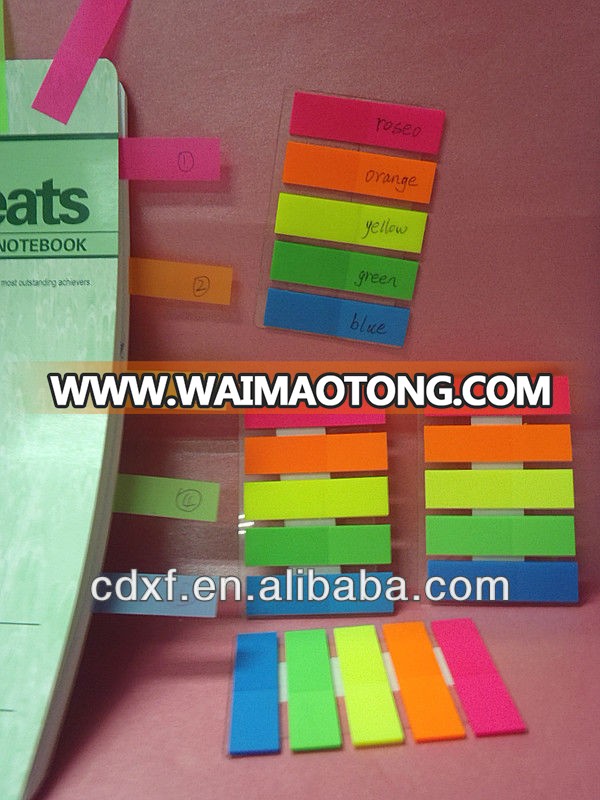 color film Index sticky notes set with hard cover