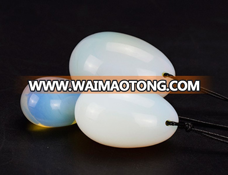 wholesale natural opalite stone eggs, crystal yoni eggs for Kegel Exercise