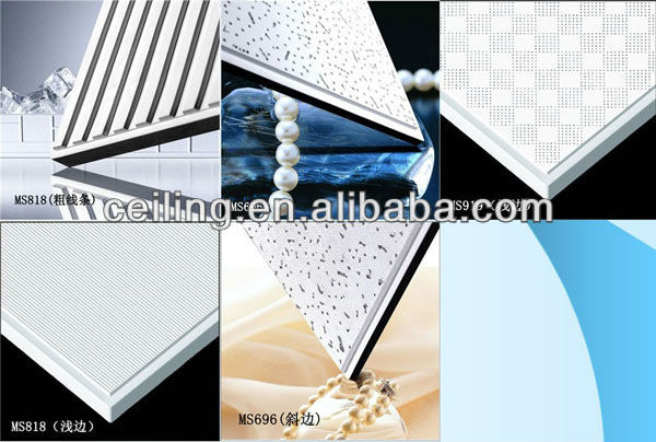 MS Sound- absorption Acoustic 60*60 gypsum ceiling tiles prices gypsum board