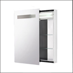 America bathroom cabinet with light and bracket High quality stainless steel medicine mirror cabinet