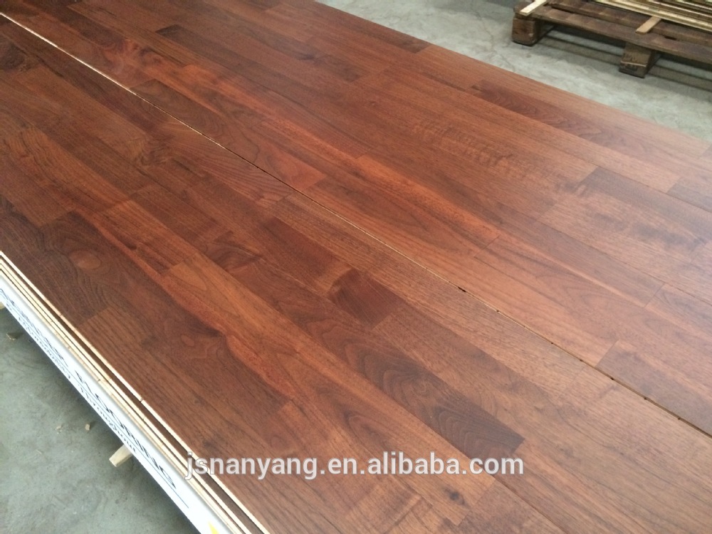 Cost-effective 3 stripes American walnut engineered parquet