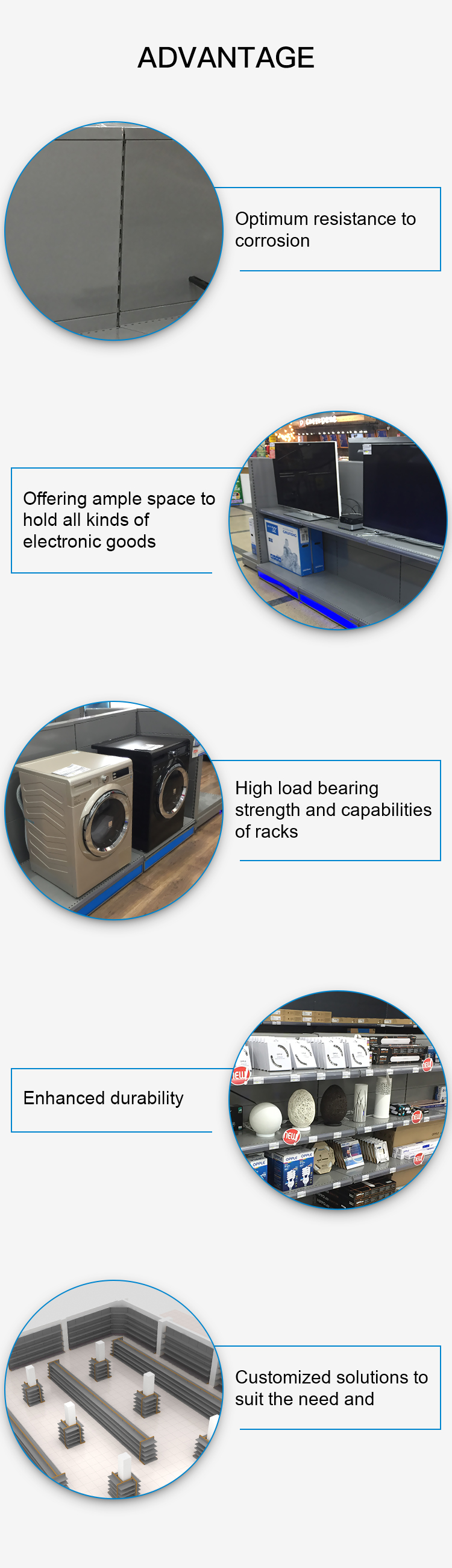 Supermarket Home Appliances Display Rack for Household Appliances