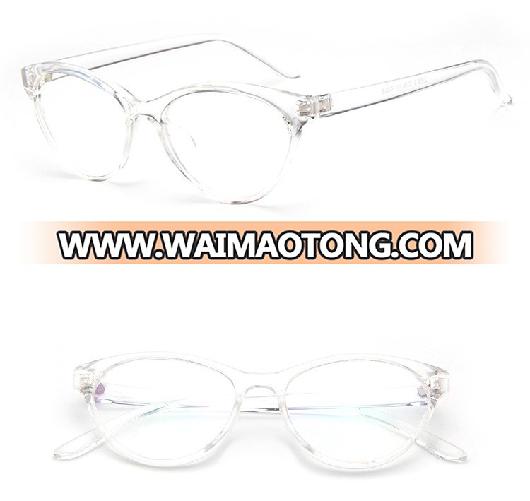 DL-2362 Customized Logo Cat Eye Full-Rim PC Prescription Glasses Frame Rx For Women