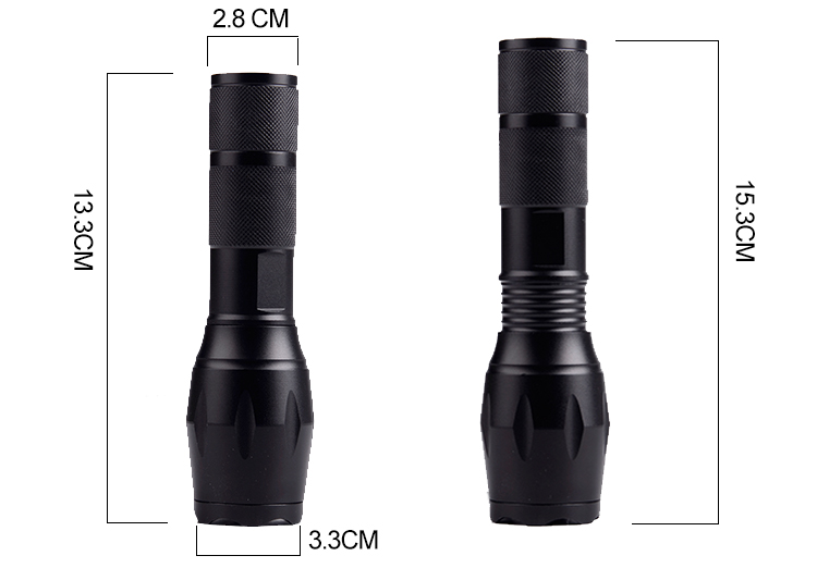 USB Aluminium Alloy Material Fleshlight  Tactical Flashlight  with 10W T6 LED  Colorful Flashlight Part