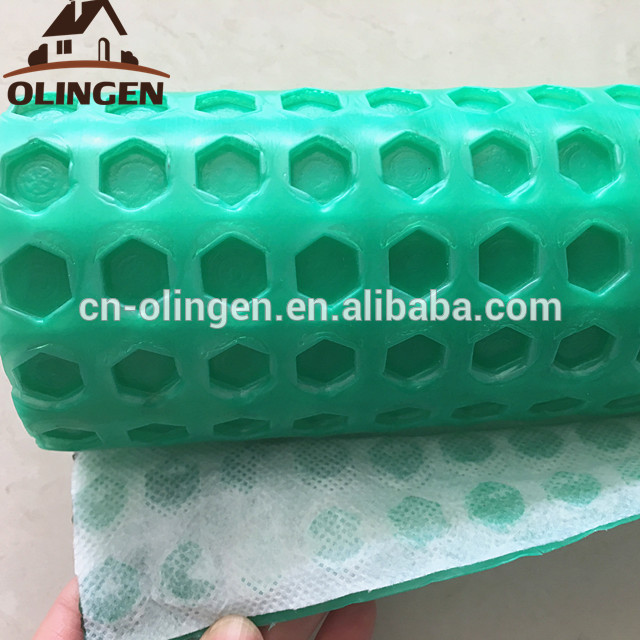 China Manufacture Tile underlay High Sale Bright Color Plastic Waterproofing Uncoupling Membrane