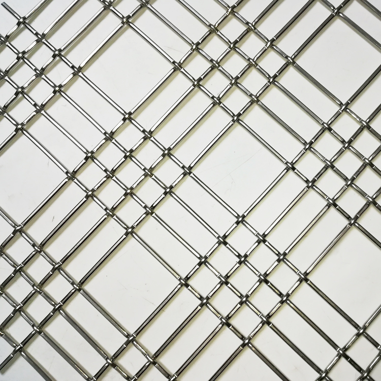 Mid-fill woven wire mesh for ceiling panels and wall cladding in boulder colorado twitter office