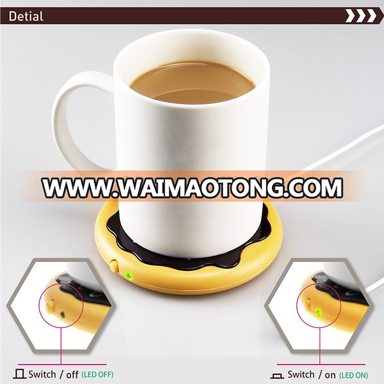 Factory Price Good Quality Funny Donut Shape USB Portable Mug Warmer