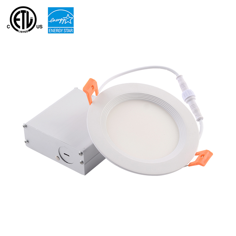 slim flat 4" led ceiling panel light with junction box for north america