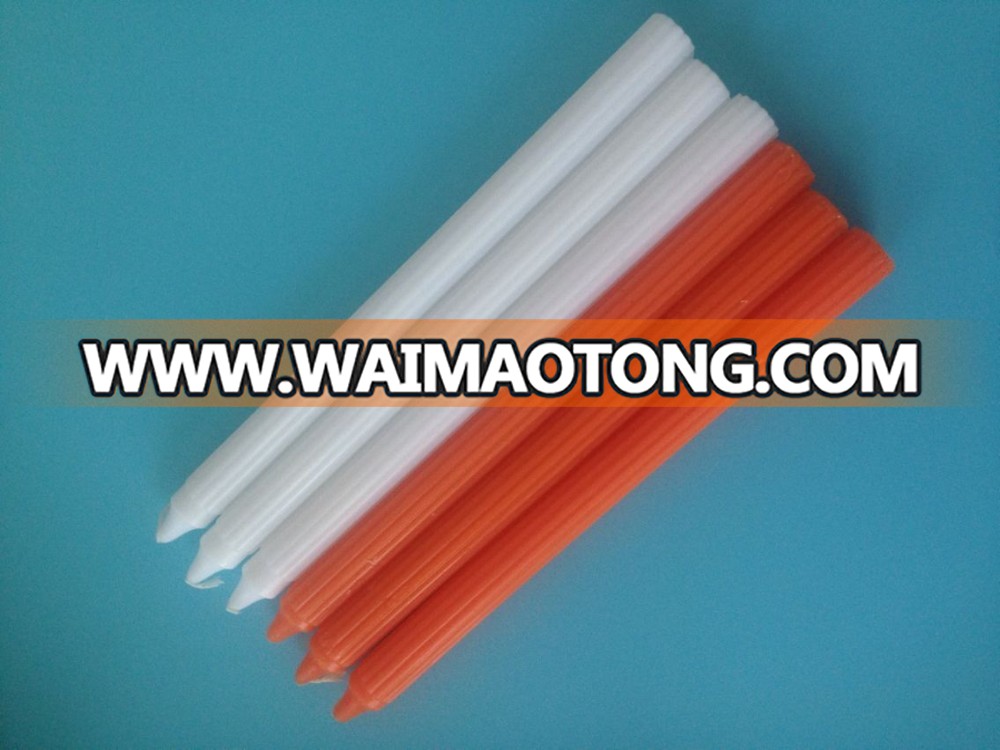 Top Quality different size white fluted candles