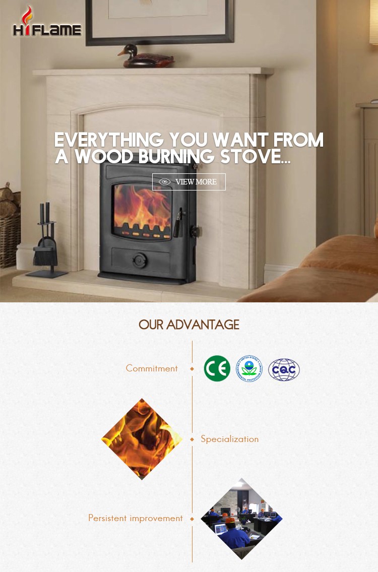 New designed HiFlame wood stove with water jacket