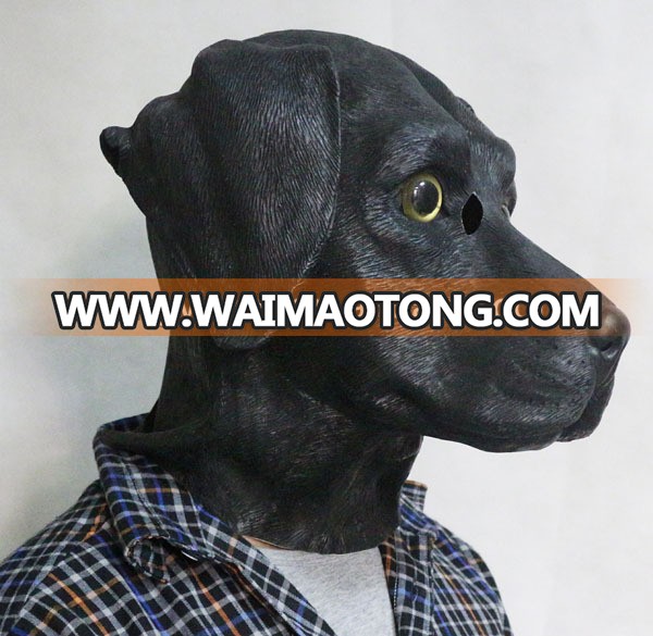 Realistic Full Head Animal Mask New Party Fancy Dress Carnival Props Latex Dog Mask made in China