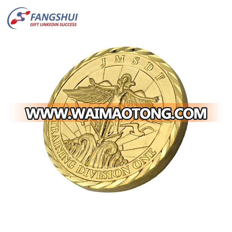 Cheap wholesale customized souvenir brass coin pure bronze coins