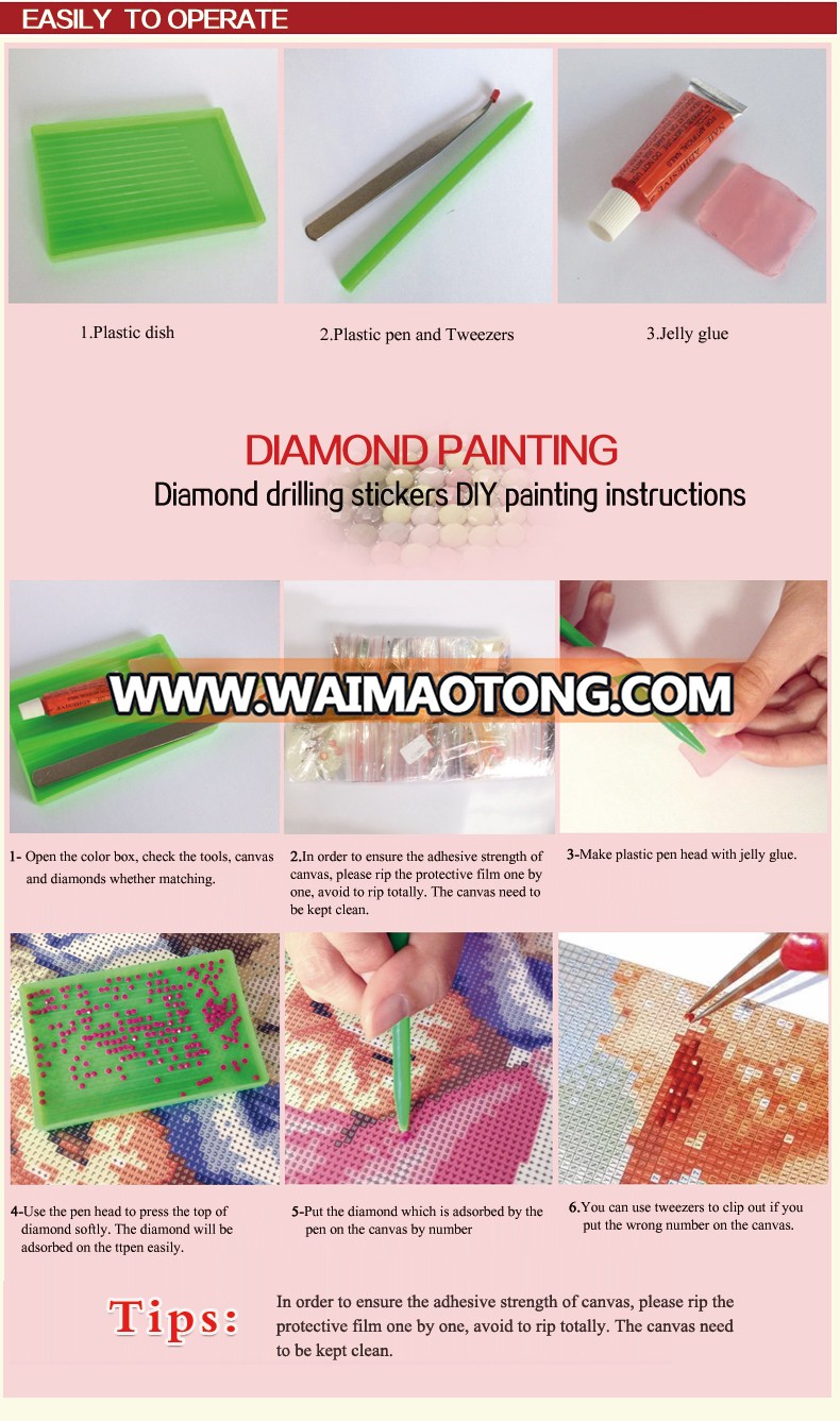 DZ059-30*30 full posting diamond painting frame for red tree autumn scenery