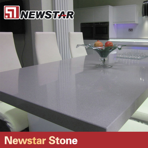 Concrete grey quartz materials kitchen countertop