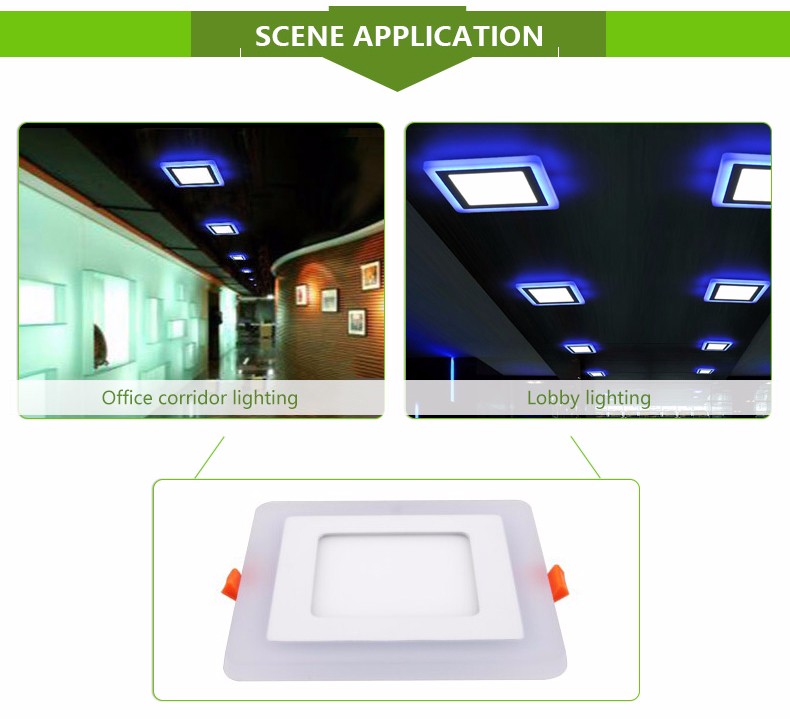 decorative RGB color Slim/Surface mounted colorful led panel light