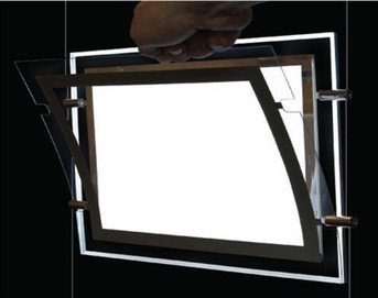 Led Picture Frame Real Estate Window Display Ceiling Hanging Crystal Lightbox