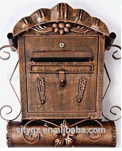 Cast iron or stainless steel US mailbox from China supplier