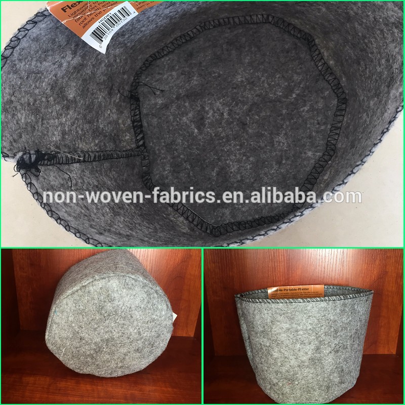 Flexible portable planter of nonwoven fabric