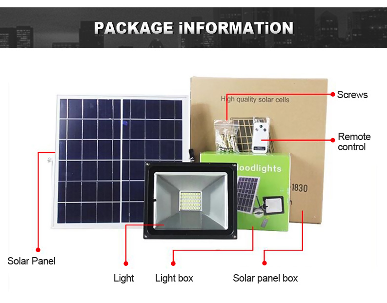 energy saving cheap price 20w solar led flood light with remote lighting time control