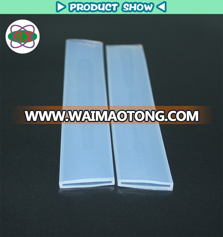 High quality rectangular thin wall silicone tube with custom size and color