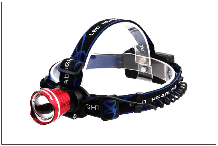 Factory direct 18650 fisheye headlights zoom XML-T6 light head light fishing head riding headlights