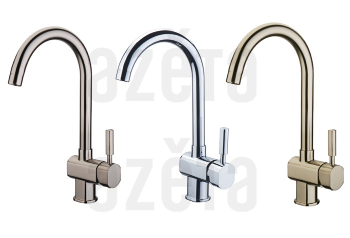 Zinc Yellow Bronze Kitchen Sink Mixer Tap