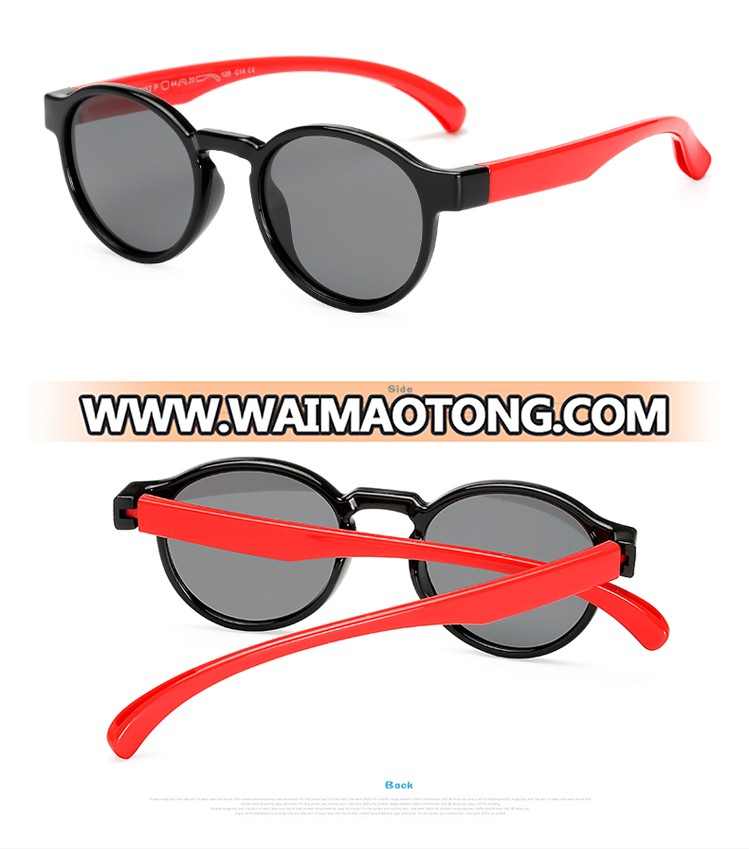 Wholesale TR90 Frame Round Lens Baby Child Kids Polarized Sunglasses