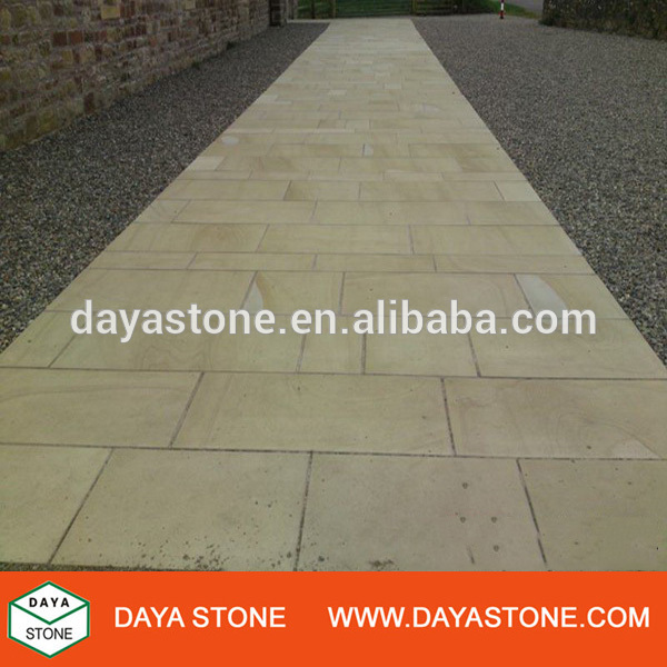 Buff Sandstone pavement stone