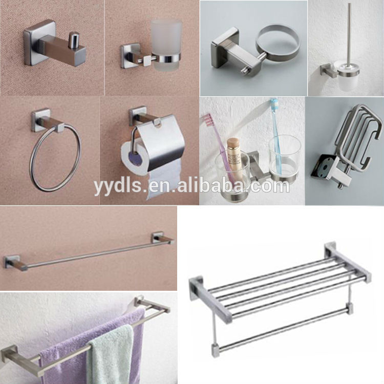 metal main material and bath hardware sets toilte sanitary ware bathroom accessories set sanitary fitting