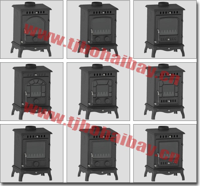 BHB Top or rear flue location 125mm chimney diameter wood burning stove