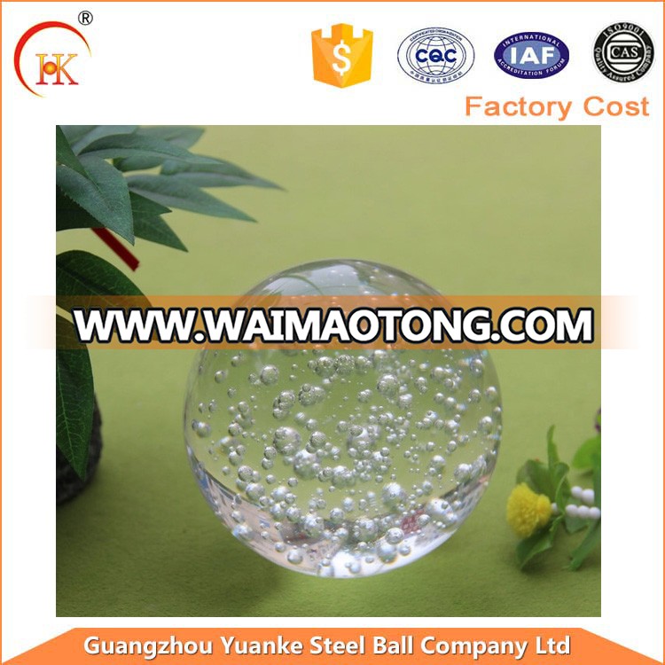 Yuanke 35mm clear round crystal globe sphere /beads