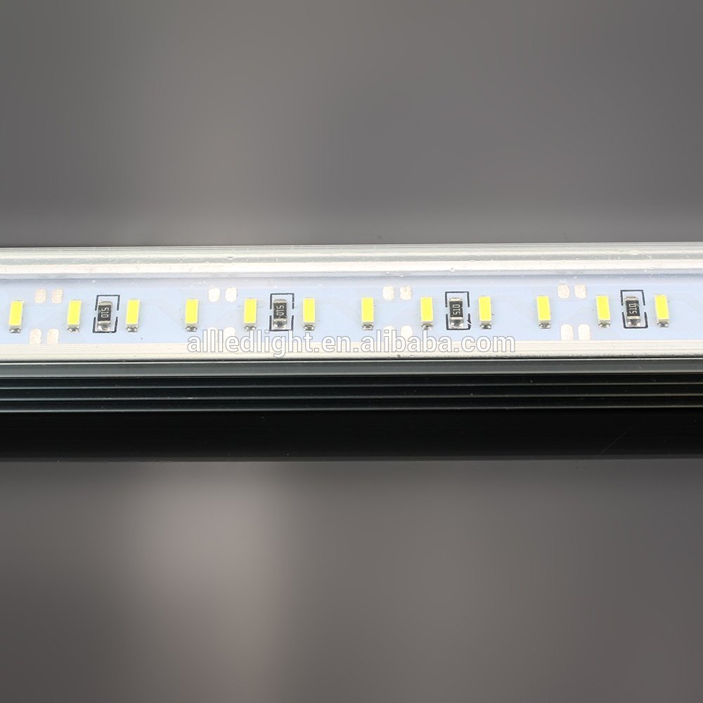 12V Hard LED strip aluminum bar light SMD  4014 led strip light 50cm 72leds Cold white ,Warm White