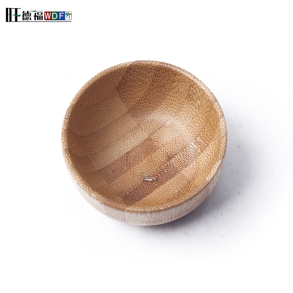 Eco friendly natural bamboo fiber round salad bowl