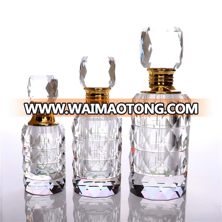 high-end pocket attar oil crystal perfume bottles 3ml