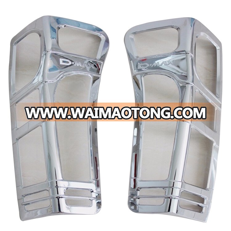 Chrome Tail lamp cover for 2012-2014 D-MAX chrome kit