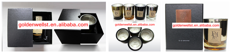 Luxury Scented Soy Wax Candle in Glass Jar and Highend Cardboard Box