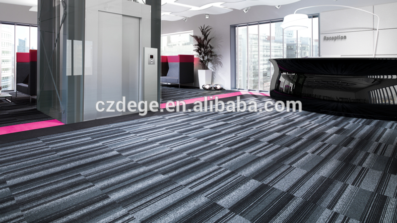 Commercial Fire-resistant PVC Backing Carpet Tiles