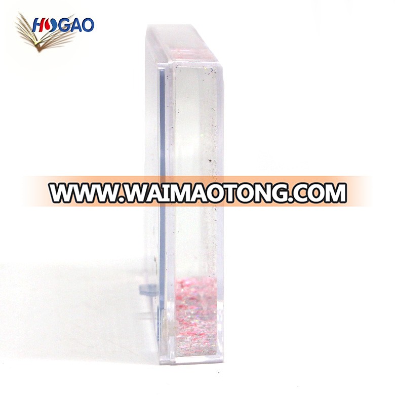 OEM wholesale rectangle shape photo snow globe DIY plastic snow frame picture insert snow globe