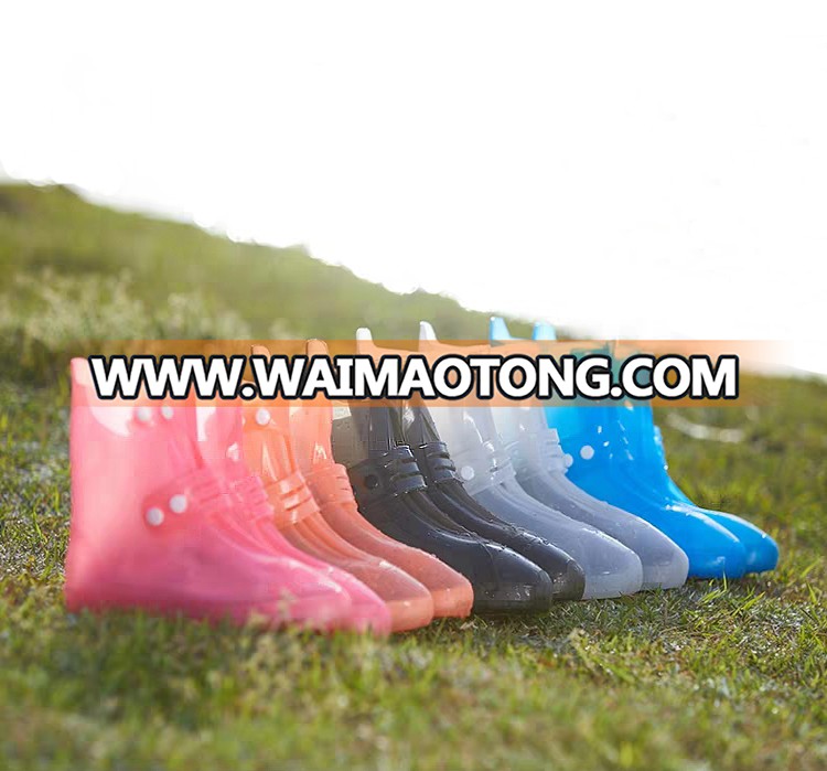 Colorful Disposable PVC Waterproof Boot Rain Shoe Cover